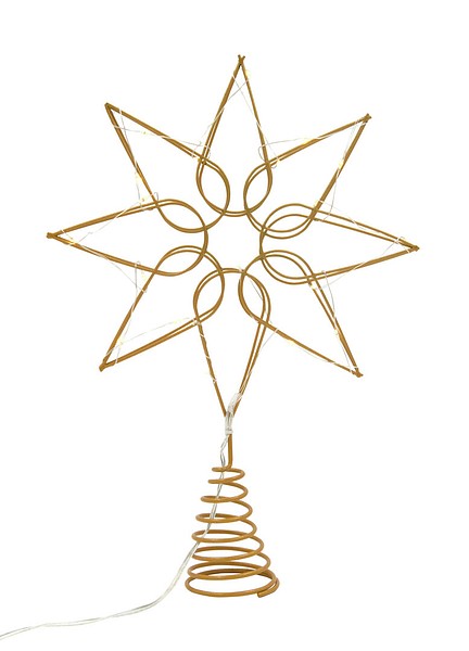 Elora d20cm led star gold b/o