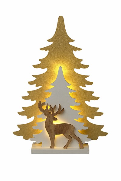 Ragnil wood tree with gold deer