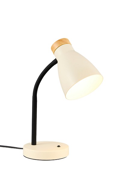 Airam anoom desk lamp e27 beige/wood